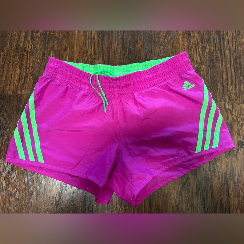 Adidas Climalite Pink and Green Shorts
